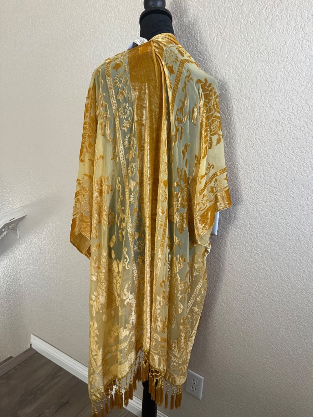 Free People Gold Fringe Kimono - Picture 2 of 6